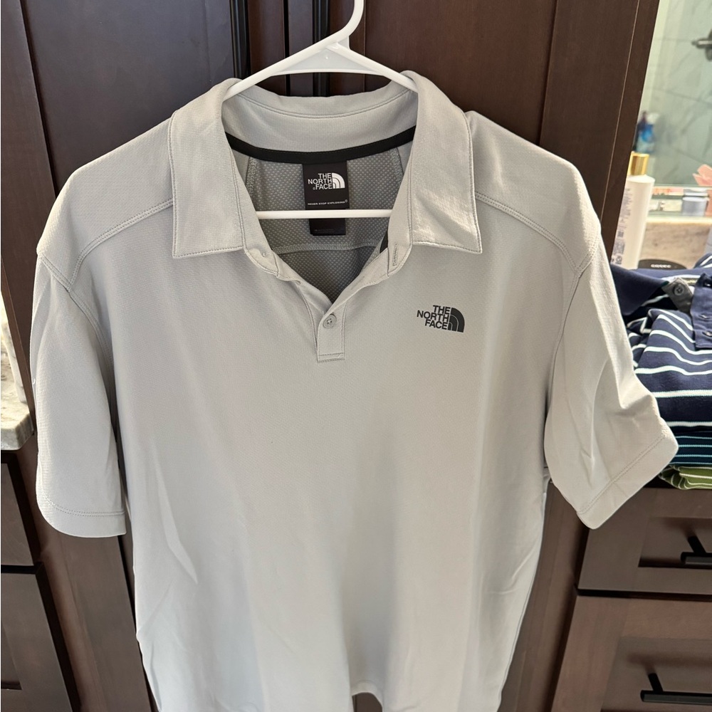 The North Face Men's Light Gray Polo Shirt